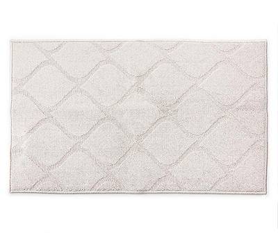 Broyhill Quatrefoil Accent Rug, 27" x 45", Light Gray