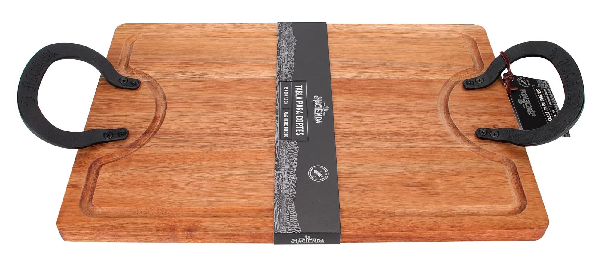 La Hacienda · Tabla con asas - 45x30 cm