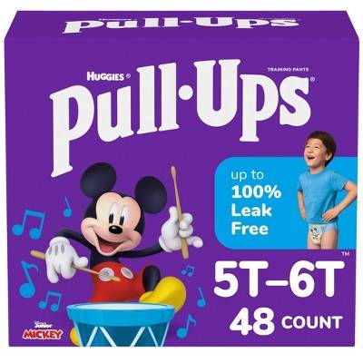 Pull-Ups Boy Potty Training Pant, Size 5T-6T (48 ct)