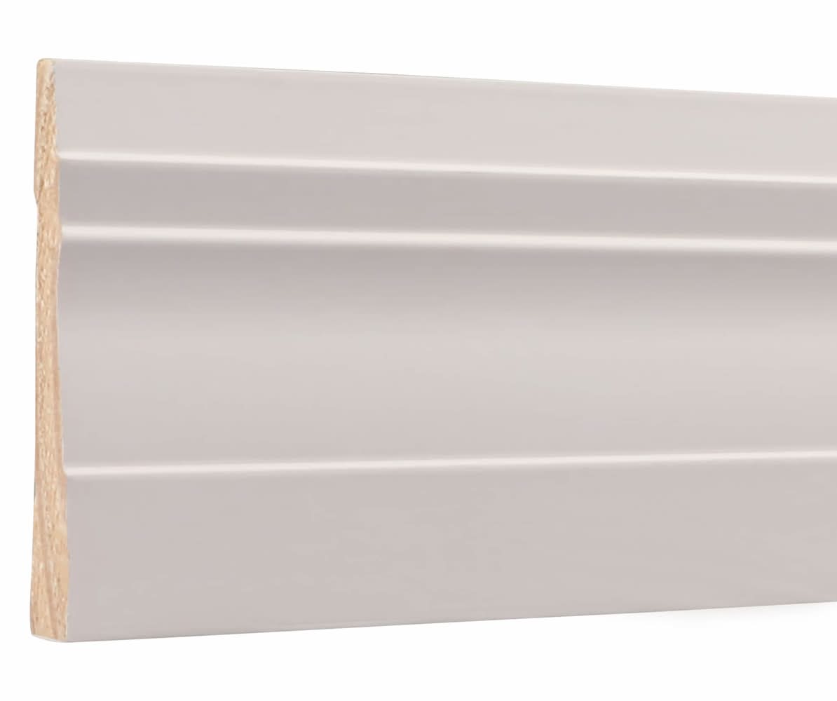ReliaBilt 9/16-in x 3-1/4-in x 8-ft Colonial Primed Finger Jointed Pine 631 Baseboard Moulding