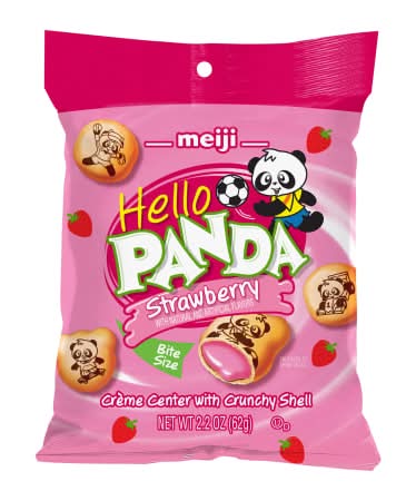 Meiji® Hello Panda® Chocolate Creme Filled Cookies Strawberry Bag 2.2oz