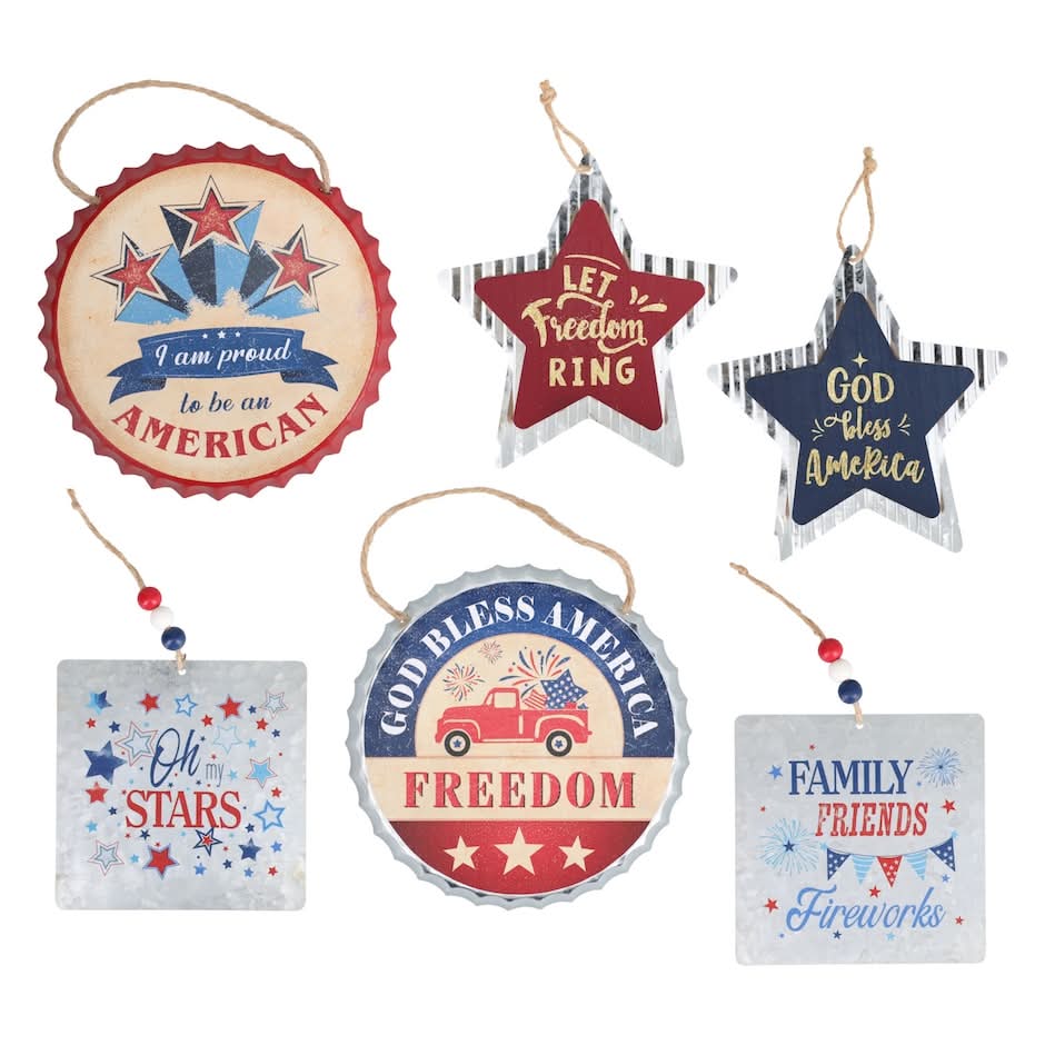 Patriotic Metal Wall Décor Signs