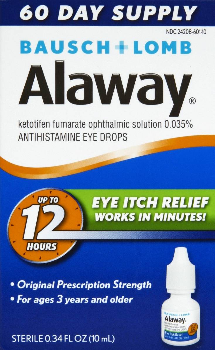 Alaway Bausch + Lomb Original Prescription Strength Eye Drops (0.34 fl oz)