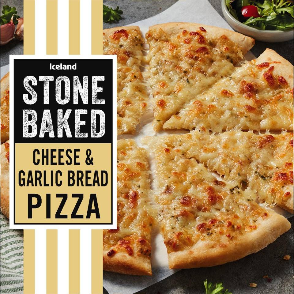 Iceland Stonebaked Cheese & Garlic Bread Pizza