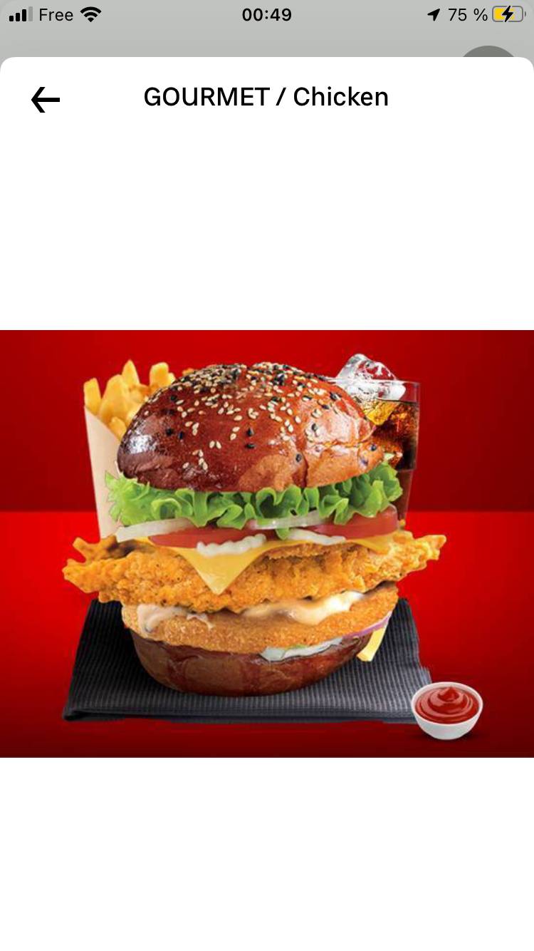 Menu braisé burger