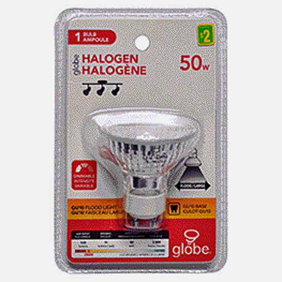 Globe Ampoule halogène GU10 120V-50W (120V-50W)