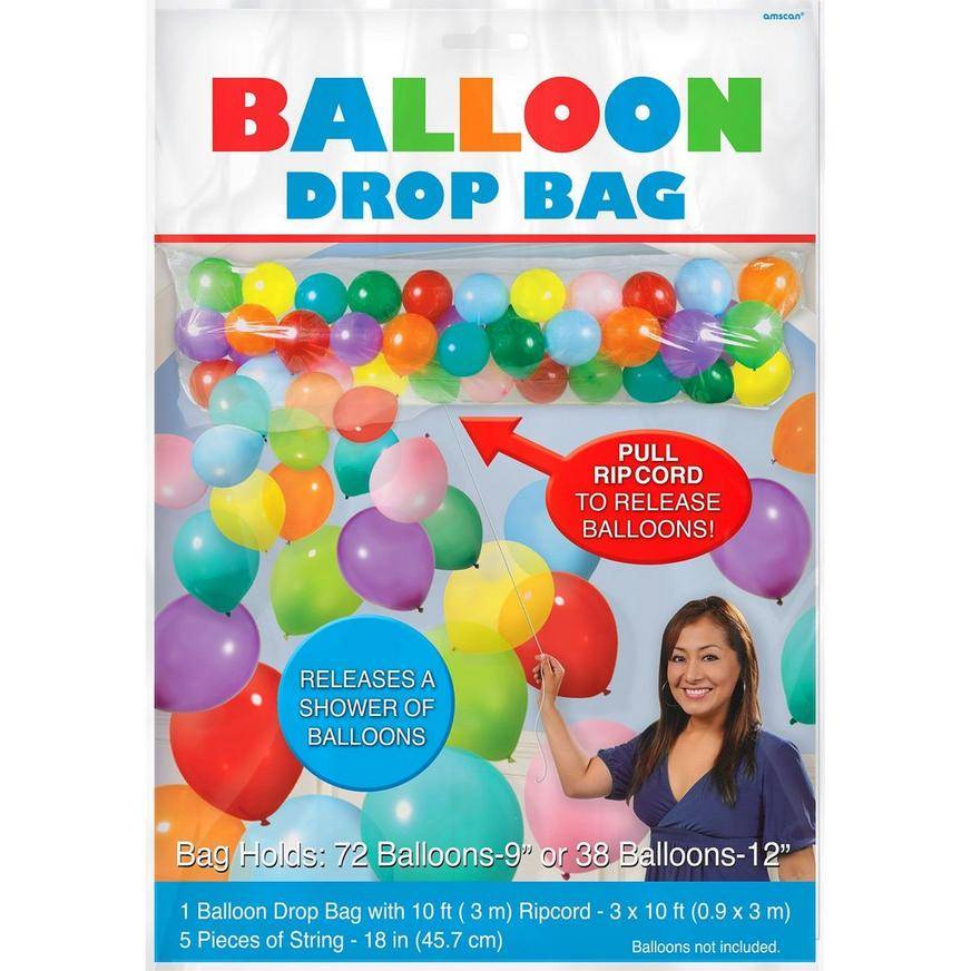Party City Balloon Drop Bag (10 ft/assorted)