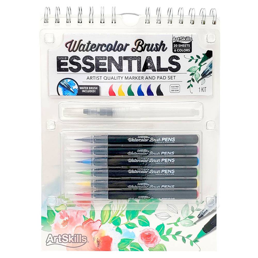 Art Skills Watercolor Brush Essentials Painting Kit (assorted)