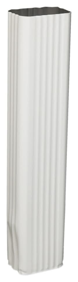 Amerimax Aluminum 2.188-in White Downspout extension