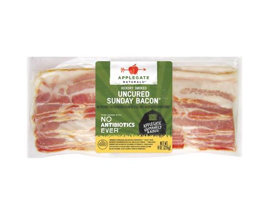Applegate Naturals · Hickory Smoked Uncured Sunday Bacon (8 oz)