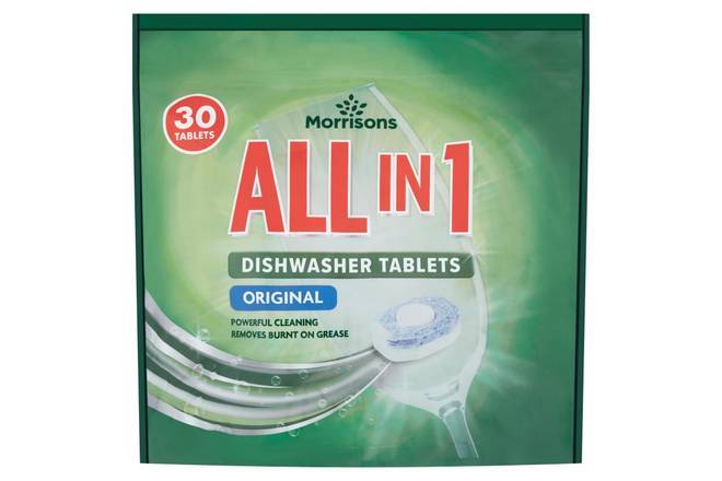 Morrisons All In 1 Dishwasher Tablets 30pk
