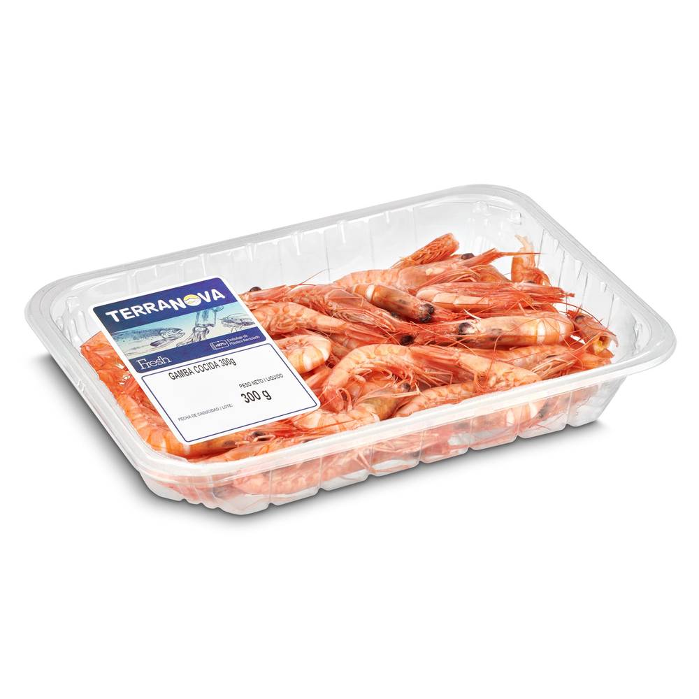 Gamba Blanca Cocida Terranova Bandeja 300 G