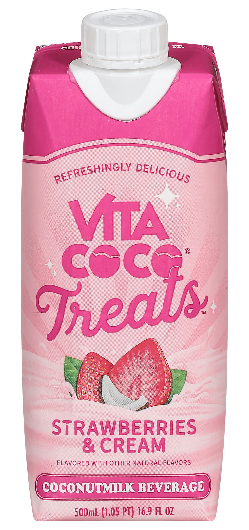 Vita Coco Treats Coconut Milk Beverage, Strawberries & Creme (16.9 fl oz)