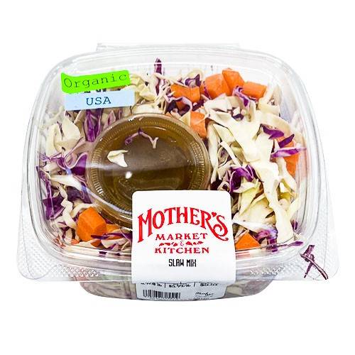 Organic Slaw Mix Mother's Market approx 1 lbs; price per lb