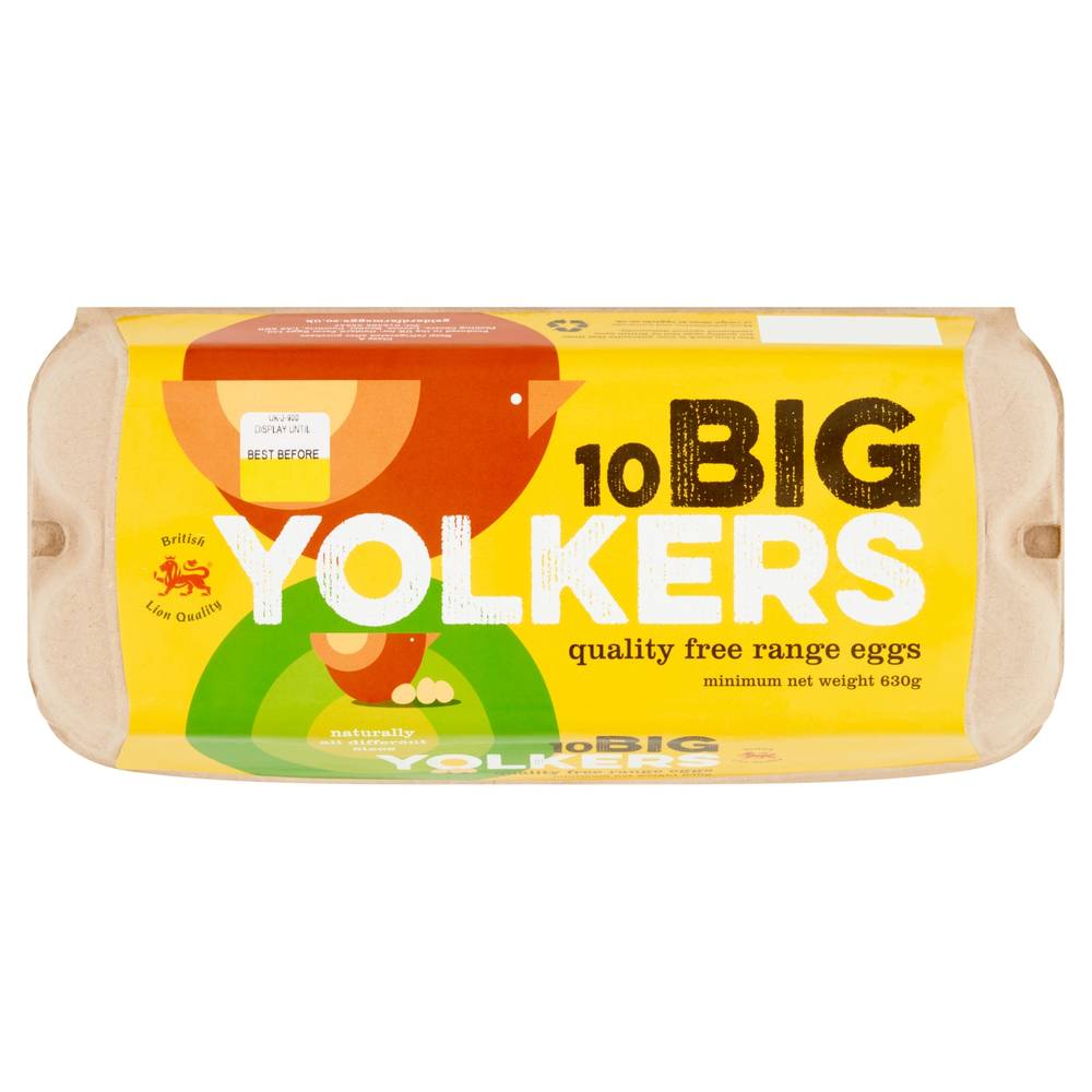 Big Yolkers Quality Free Rage Eggs (10 pack)