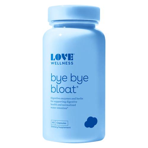 Love Wellness Bye Bye Bloat Capsules For Fast Bloating Relief (60 ct)