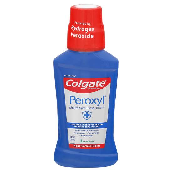 Colgate Peroxyl Mouth Sore Rinse, Mild Mint (8.45 fluid ounce)