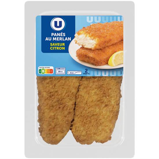 Panés au merlan saveur citron, 2x100g soit 200g