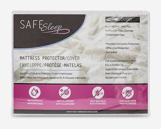Protège-matelas en tissu-éponge