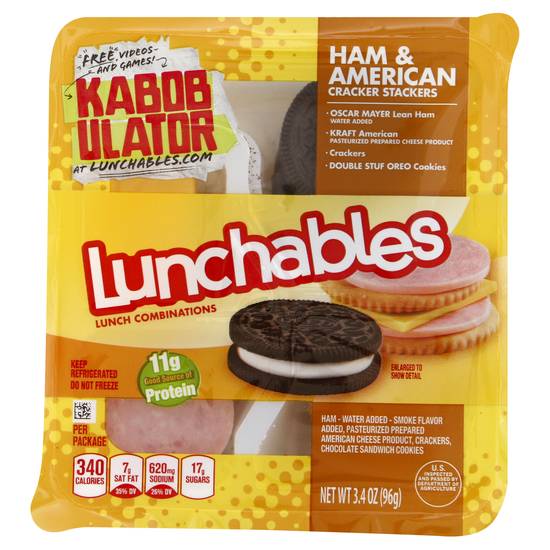 Lunchables Ham & American Cracker Stackers Lunch Combinations