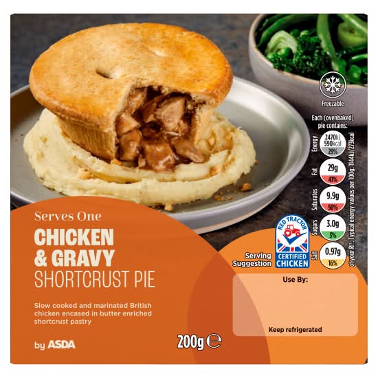 ASDA Chicken & Gravy Shortcrust Pie (200g)