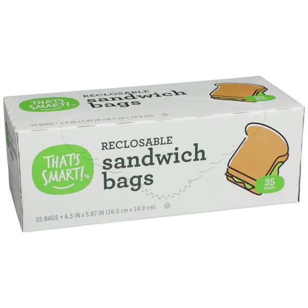 That's Smart! Recloseable Sandwich Bags (35 ct) (6.5'' x 5.87'')