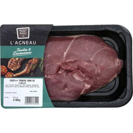 Carrefour - Viande d'agneau gigot tranche sans os à griller