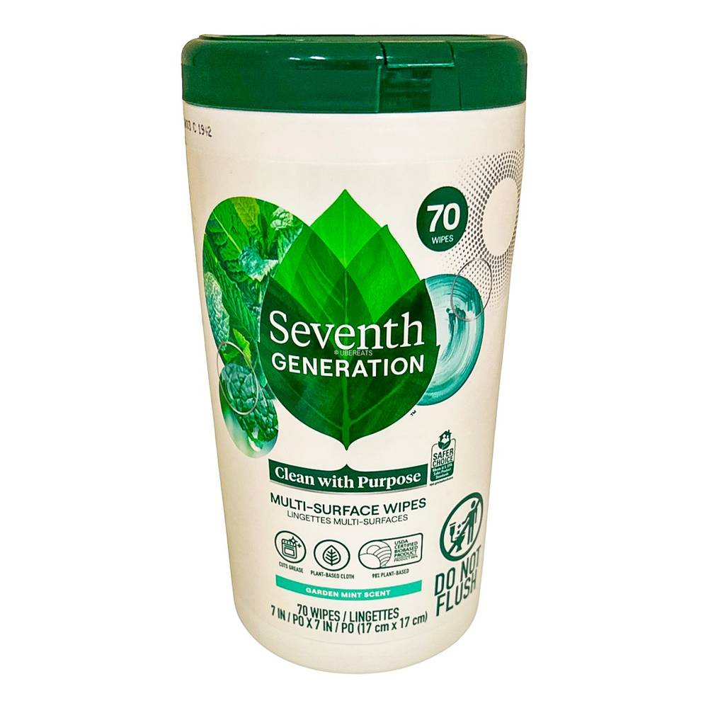 Seventh Generation Garden Mint Multi-Surface Cleaning Wipes (7.5 in/po x 7.0 in/po )