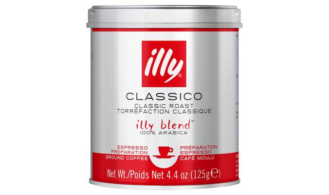 Illy Ground Coffee, Espresso, Classico Roast 125G