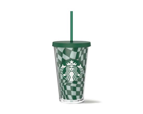 Cold Cup Grid Green