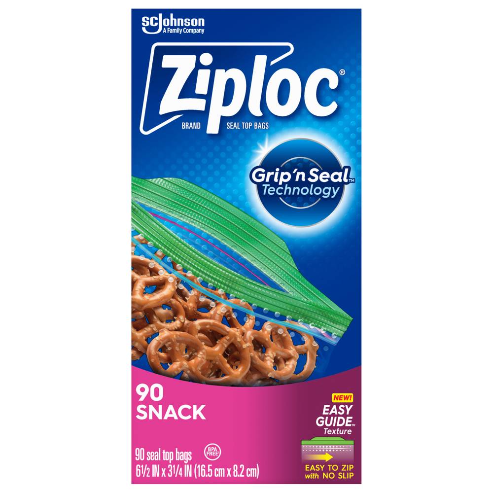 Ziploc Snack Seal Top Bags