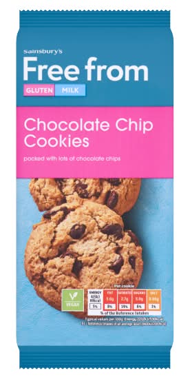 Sainsbury's Free From Chocolate Chip Cookies (150g)