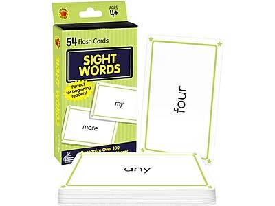 Carson-Dellosa Brighter Child Sight Words Flash Cards, White (54 ct)