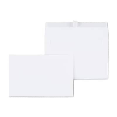 Staples EasyClose Self Seal Greeting Card Envelopes, 5.75 x 8.75, White Wove, 100/Box (394063/19191)