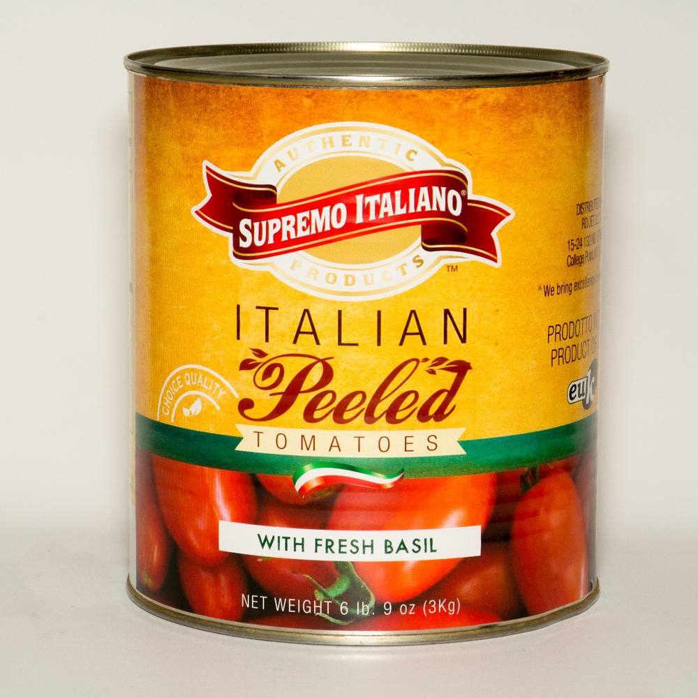 Supremo Italiano - Peeled Italian Tomatoes with Basil - #10 can