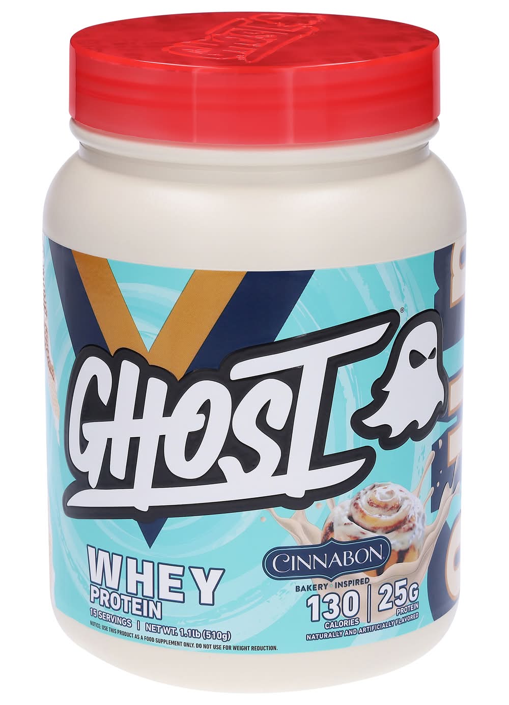 Ghost Whey Protein Powder, Cinnabon (1.1 lbs)