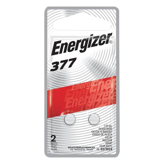 Energizer Silver Oxide 377 Battery (2 ct)
