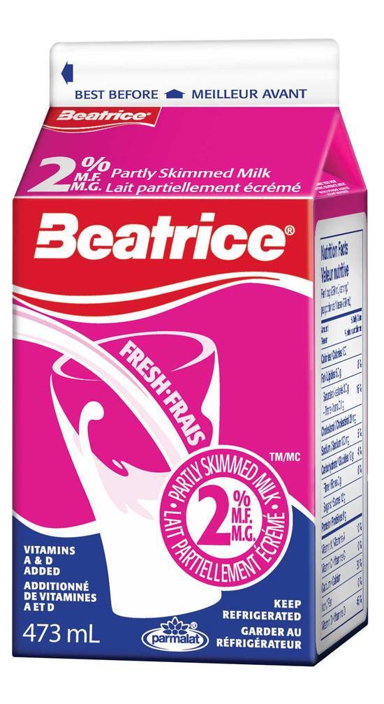 Beatrice 2% White Milk 473ml