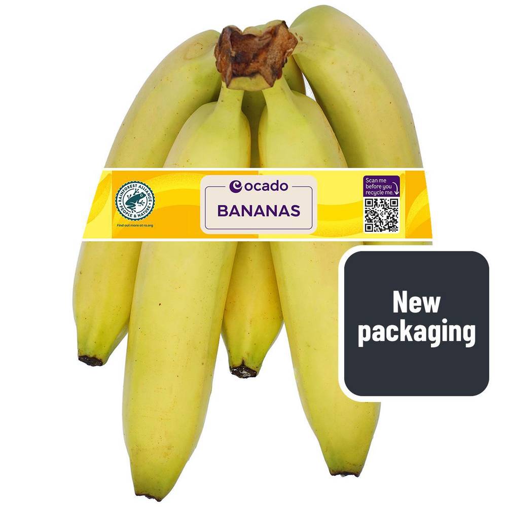 Ocado Rainforest Alliance Bananas (5 per pack)
