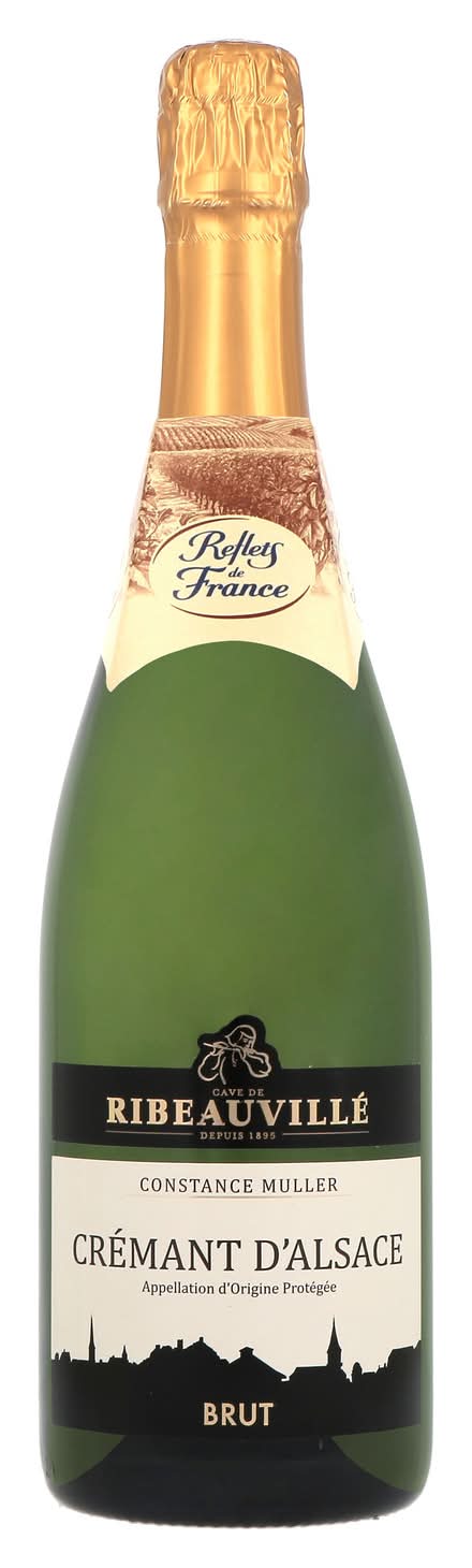 Reflets de France - Vin pétillant crémant d’alsace aop brut (750ml)