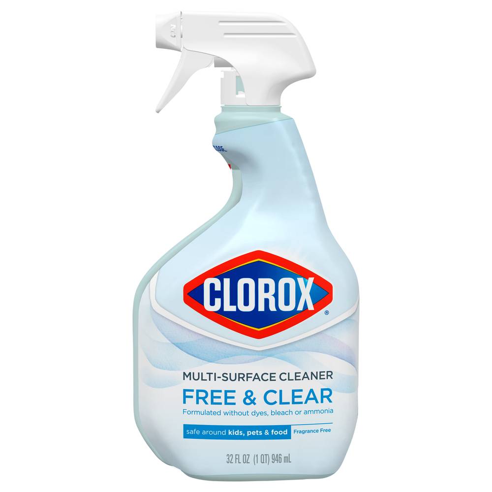 Clorox Multi-Surface Cleaner Free & Clear Of Fragrances & Dyes 32fo