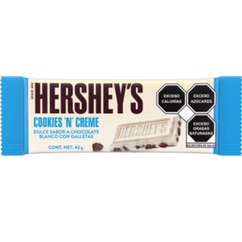 Hershey's chocolate cookies and creme (barra 43 g)