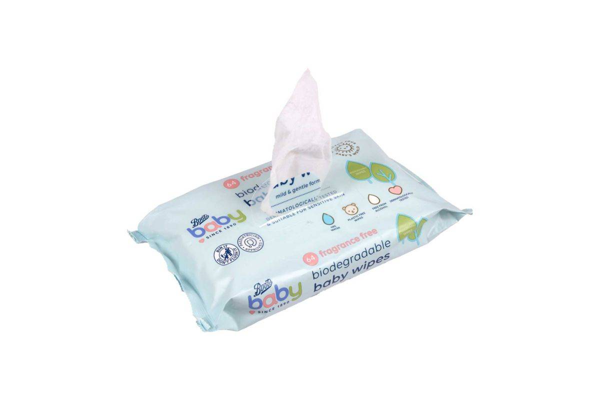 Boots Biodegradable Baby Wipes (64 pack)