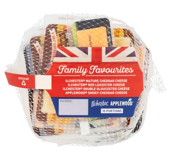 Family Favourites Cheddar & Applewood Mini Lunchbox Snack Cheese (10 x 15g)