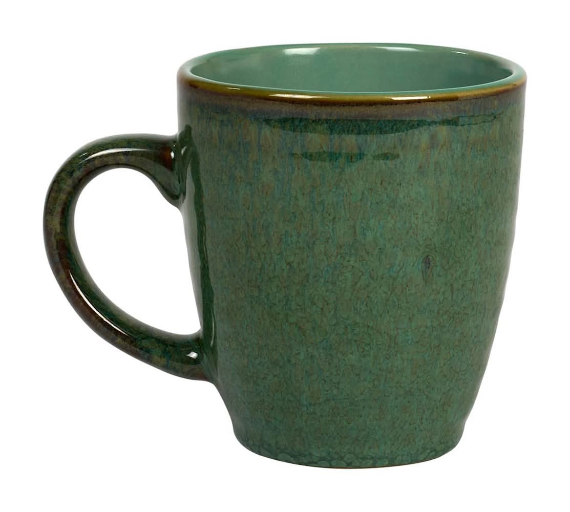 Housewares Elegant Drinking Mug With Handle, Green