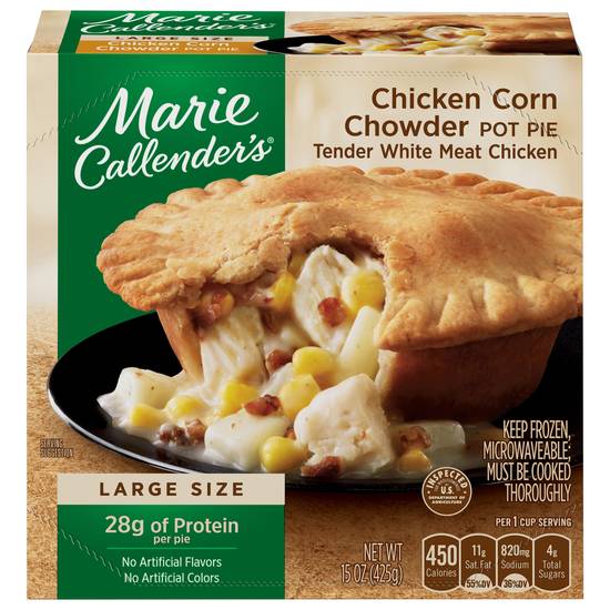 Marie Callender's Large Size Chicken Corn Chowder Pot Pie