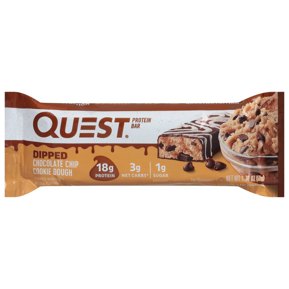 Quest Flavor Protein Bar (dipped chocolate chip cookie dough)