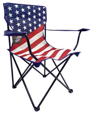 Signature Select Usa Flag Quad Camp Chair
