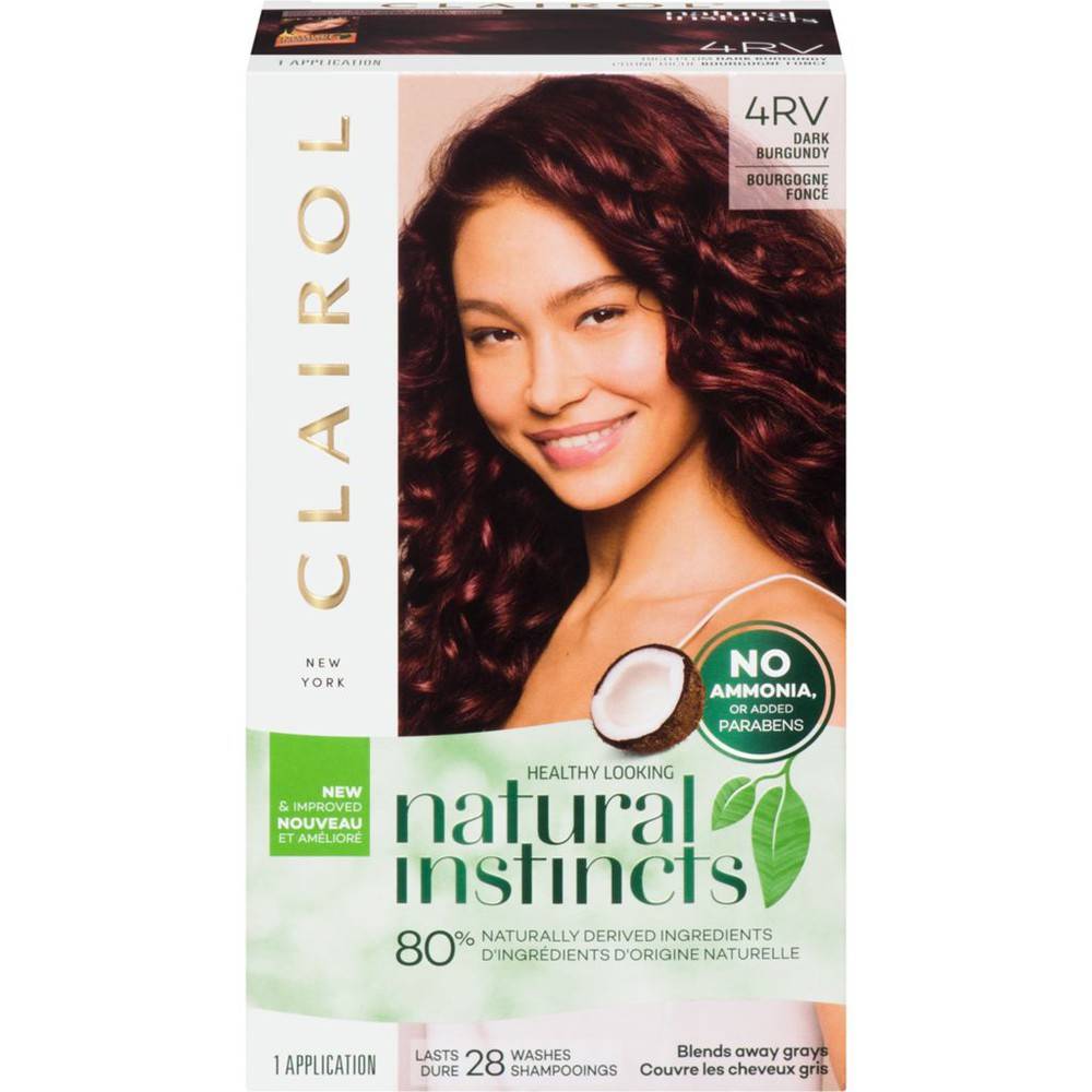 Clairol Natural Instincts, 4rv Dark Burgundy, Rich Plum (1 ea)