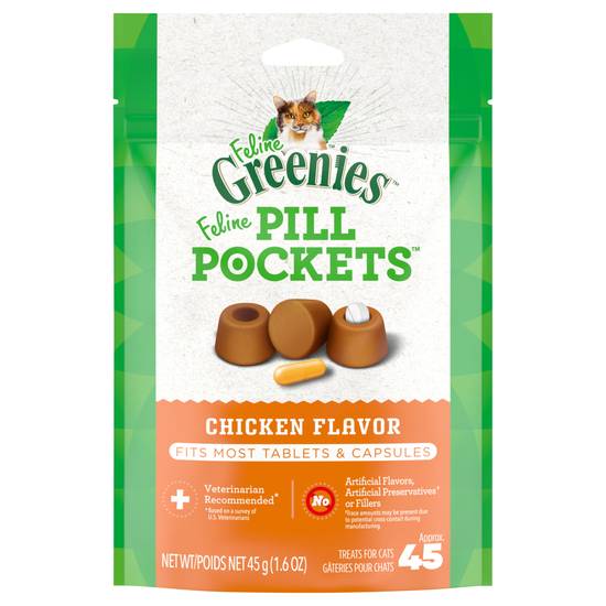 Greenies Feline Chicken Pill Pockets